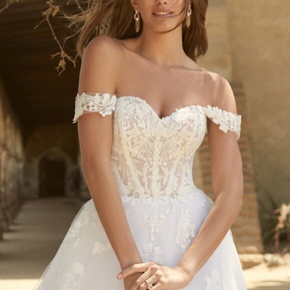 Maggie Sottero Harlem Wedding Dress US Size 10 - Picture 3 of 15